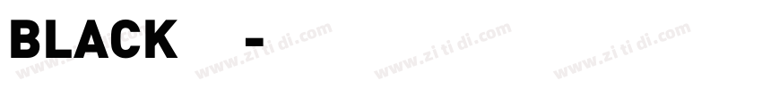 BLACK 中字体转换 BLACK 中字体转换